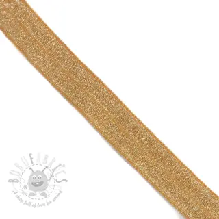 Reunustuskuminauha glitter 20 mm ochre