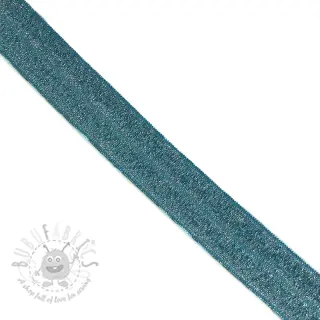 Reunustuskuminauha glitter 20 mm petrol