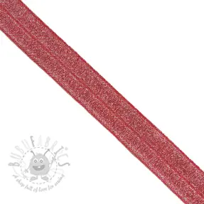 Reunustuskuminauha glitter 20 mm red