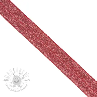 Reunustuskuminauha glitter 20 mm red