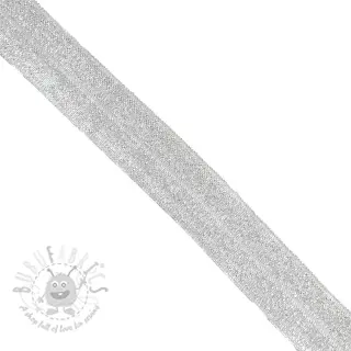 Reunustuskuminauha glitter 20 mm white