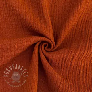 Kaksinkertainen harsokangas/musliini rust ORGANIC