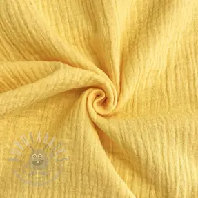 Kaksinkertainen harsokangas/musliini soft yellow ORGANIC