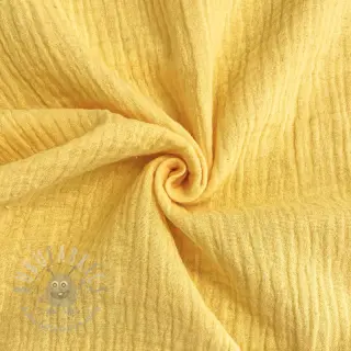 Kaksinkertainen harsokangas/musliini soft yellow ORGANIC
