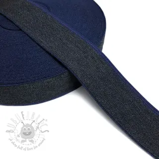 Sileä kuminauha 4 cm JEANS BLUE STRIPE marine