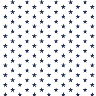 Bavlnená látka Petit stars white/navy