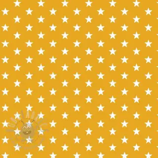 Puuvillakangas Petit stars yellow