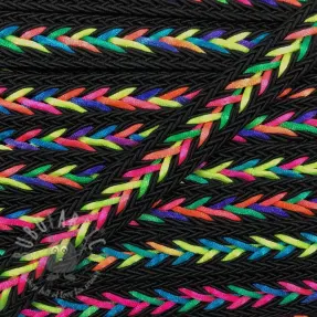Polyesterinyöri punottu NEON black