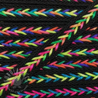 Polyesterinyöri punottu NEON black
