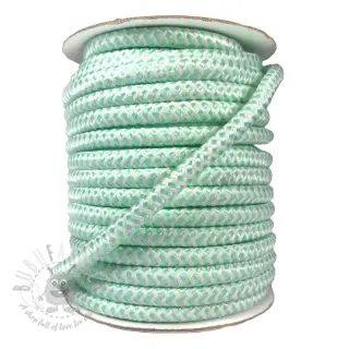 Polyesterinyöri punottu ZIG ZAG light mint