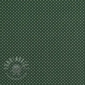 Puuvillakangas Petit dots dark green