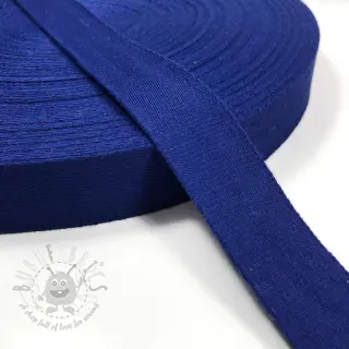 Puuvillahihnanauha 4 cm cobalt