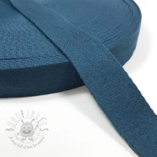 Puuvillahihnanauha 4 cm jeans