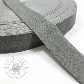 Puuvillahihnanauha 4 cm light grey