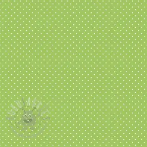 Puuvillakangas Petit dots lime