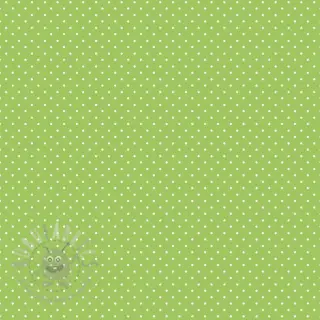 Puuvillakangas Petit dots lime