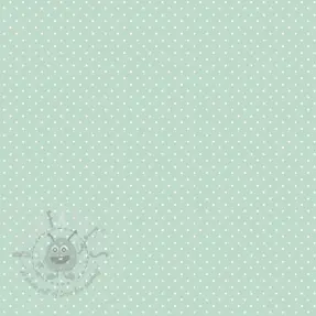 Puuvillakangas Petit dots mint