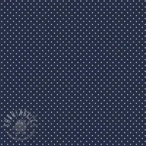 Puuvillakangas Petit dots navy