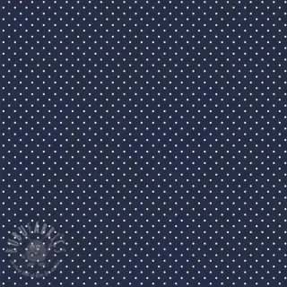 Puuvillakangas Petit dots navy