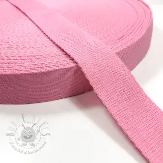 Puuvillahihnanauha 4 cm pink