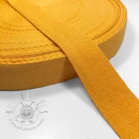 Puuvillahihnanauha 4 cm yellow