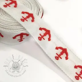 Nauha Anchor white/red