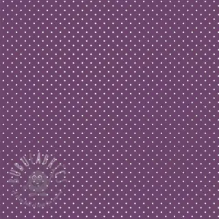 Puuvillakangas Petit dots purple