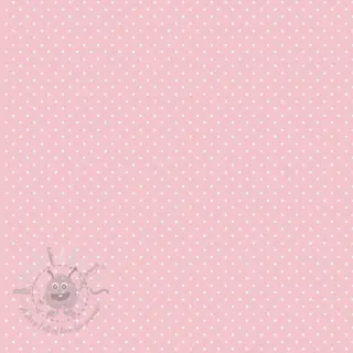 Puuvillakangas Petit dots rose