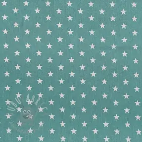Puuvillakangas Petit stars fresh sage
