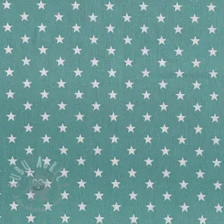 Puuvillakangas Petit stars fresh sage