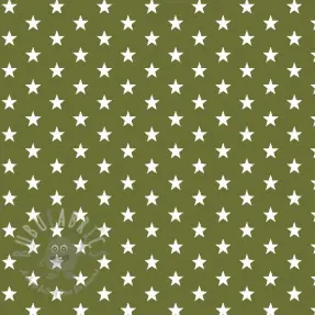 Puuvillakangas Petit stars green