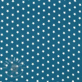 Puuvillakangas Petit stars indigo