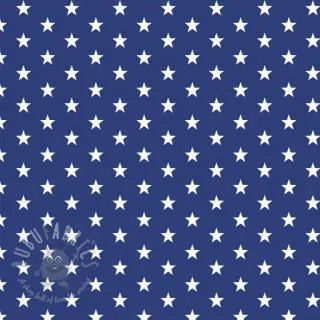 Puuvillakangas Petit stars cobalt