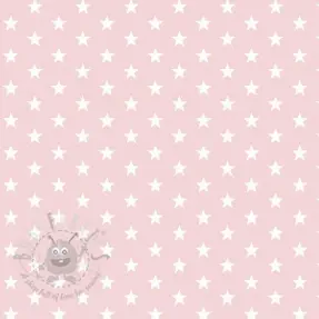 Puuvillakangas Petit stars light rose