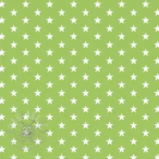 Puuvillakangas Petit stars lime