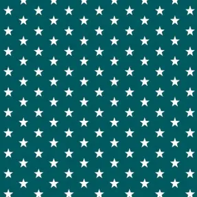 Bavlnená látka Petit stars petrol