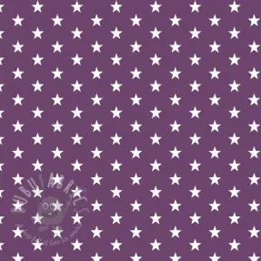 Puuvillakangas Petit stars purple