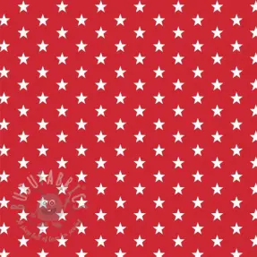 Puuvillakangas Petit stars red