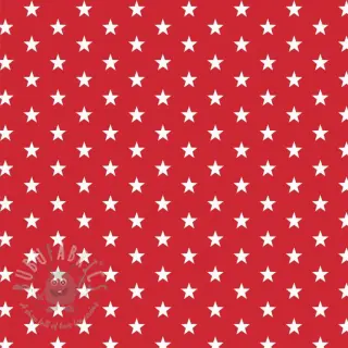 Puuvillakangas Petit stars red