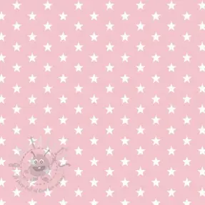 Puuvillakangas Petit stars rose