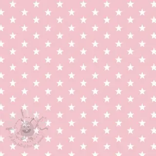 Puuvillakangas Petit stars rose
