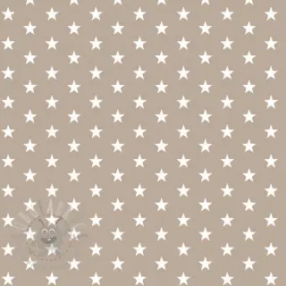 Puuvillakangas Petit stars sand