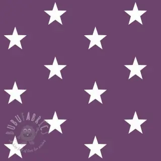 Puuvillakangas Stars purple