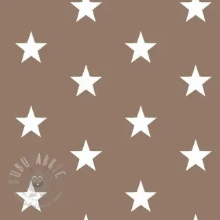 Puuvillakangas Stars taupe