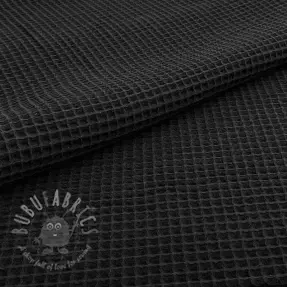 Puuvilla vohvelisidoksella black