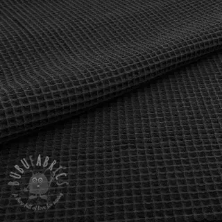 Puuvilla vohvelisidoksella black