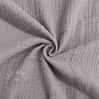 Kaksinkertainen harsokangas/musliini grey
