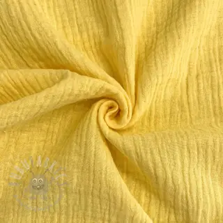 Kaksinkertainen harsokangas/musliini soft yellow