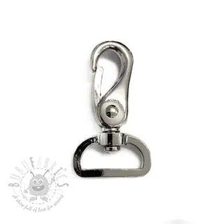 Metallikarbiinihaka 25 mm silver