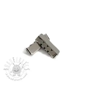 Metallipäätykappale 25 mm silver